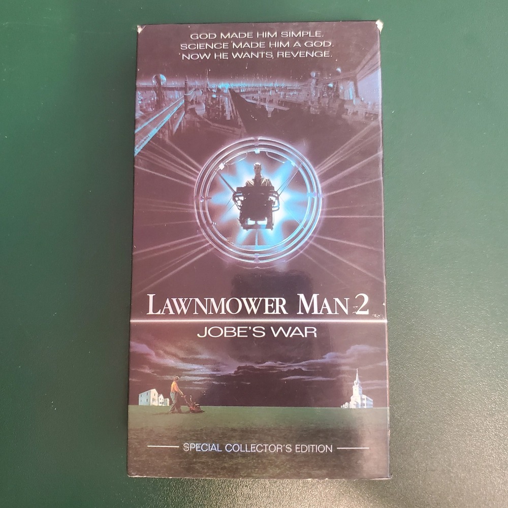 Lawnmower Man 2 Jobes War VHS Special Collectors Edition Sci-Fi Movie 1996